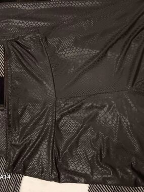 Sophia Reaper Black Snake-Scale Leggings